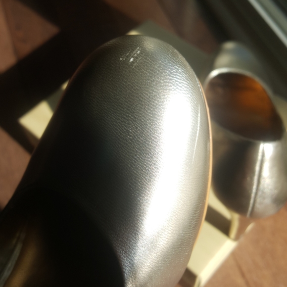 Franco Sarto metallic leather 4 inch heels - Picture 8 of 9